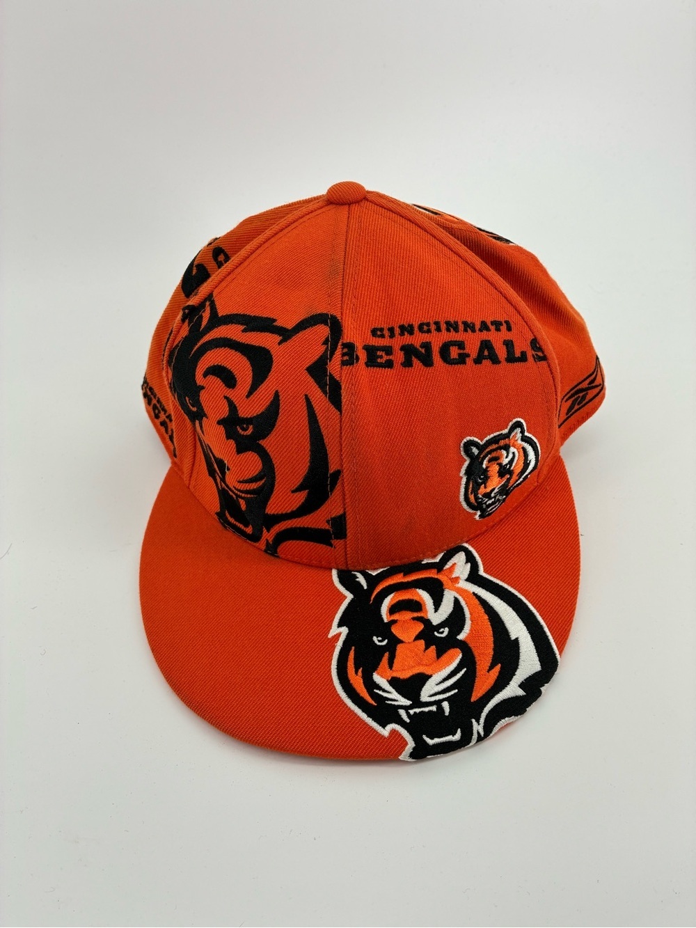 NFL Cincinnati Bengals Orange and Black Logo Cap 100% Wool